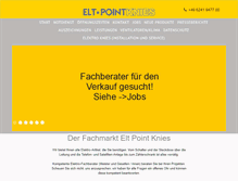 Tablet Screenshot of eltpoint.de